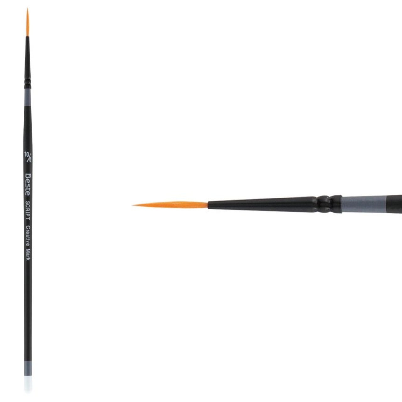 Creative Mark Beste Golden Taklon Hair Brushes - Watercolor Paint Brushes for Acrylic, Watercolor, Water-Soluble Oil, and Any Wet Paint